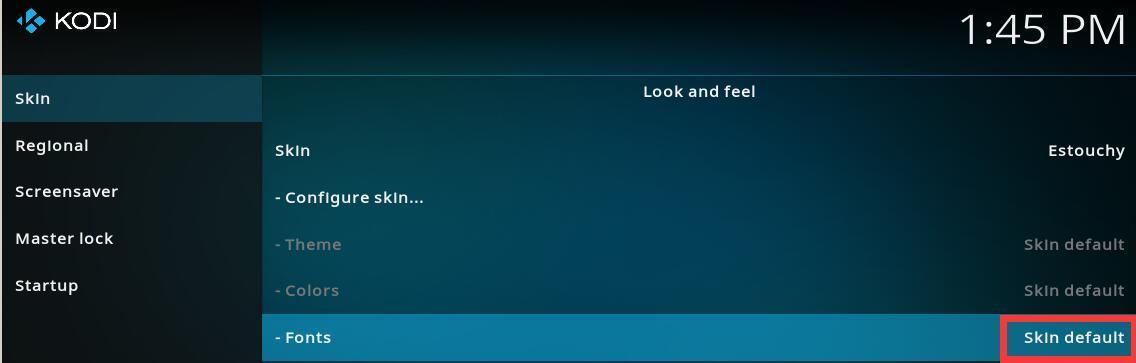 Kodi-Skin-Fonts示意图